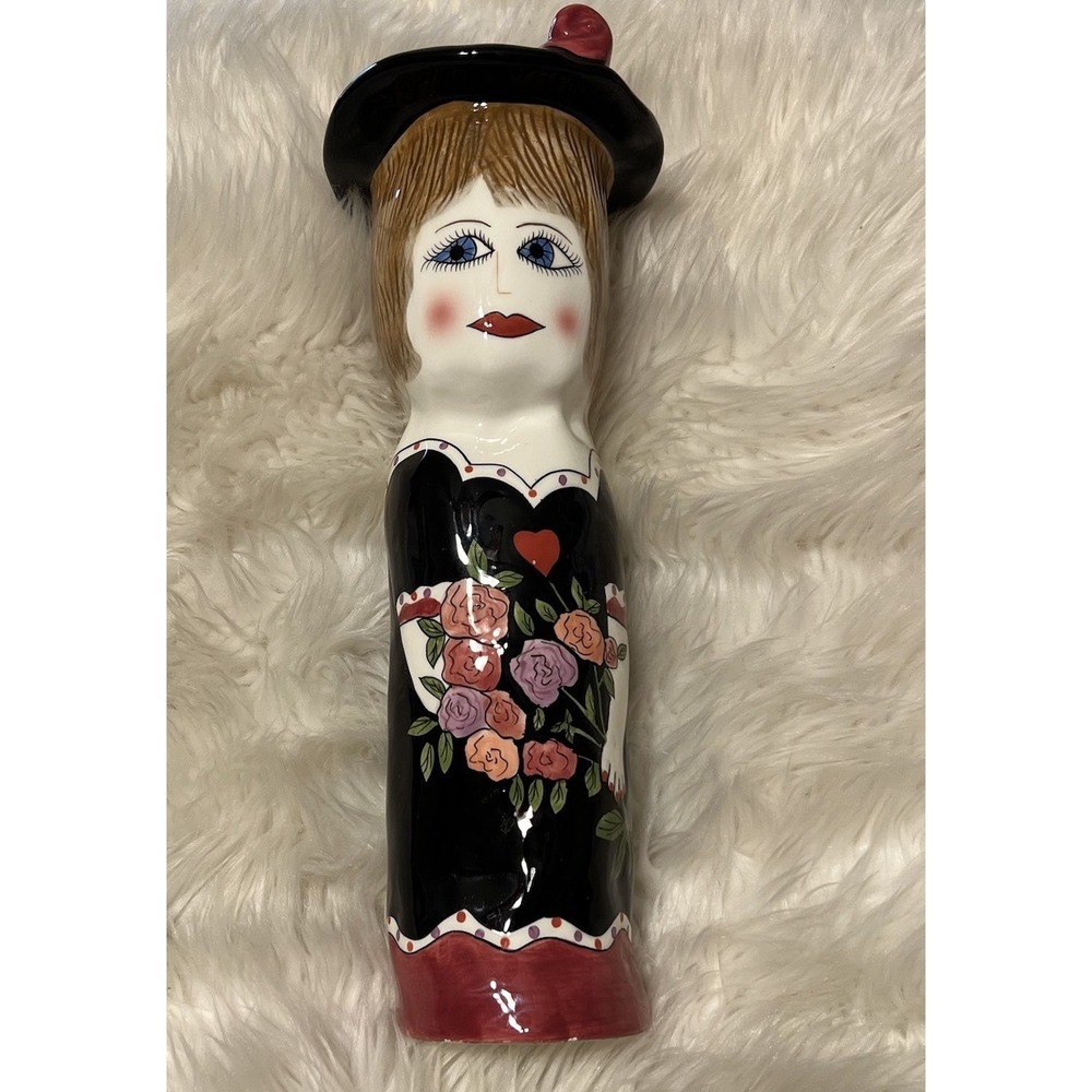 Ganz Belle Casa Vase Elizabeth Artist Susan‎ Paley Hand Painted
